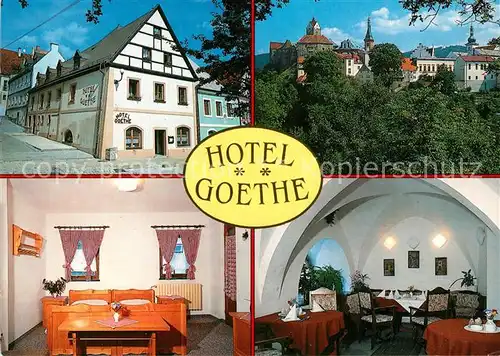 AK / Ansichtskarte Loket Hotel Restaurant Goethe Loket