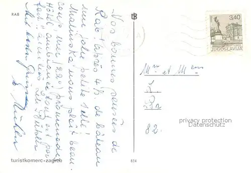 AK / Ansichtskarte Rab_Croatia Fliegeraufnahme Rab_Croatia