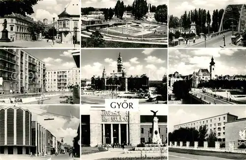 AK / Ansichtskarte Gyoer Orts und Teilansichten Gyoer