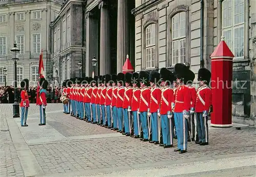 AK / Ansichtskarte Leibgarde_Wache Kopenhagen Wachtparade 