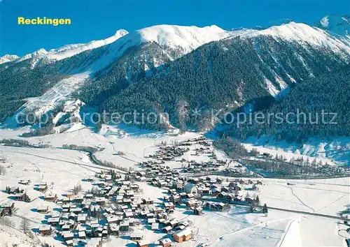AK / Ansichtskarte Reckingen_Goms Fliegeraufnahme Reckingen Goms