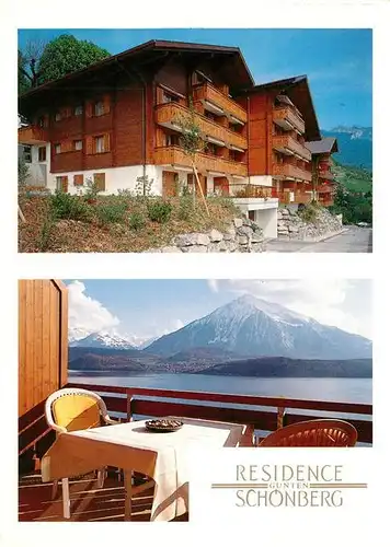 AK / Ansichtskarte Gunten_Thunersee Residence Schoenberg Rehazentrum Alpen Gunten Thunersee