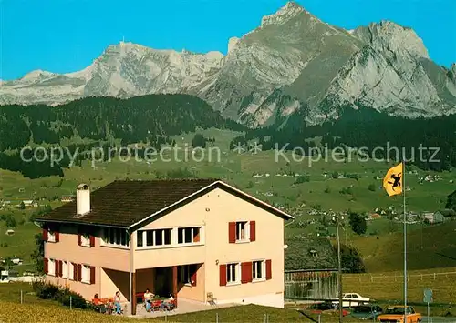 AK / Ansichtskarte Unterwasser_Toggenburg Ski  und Ferienhaus Turnverein Schaffhausen Schwendi Landschaftspanorama Alpen Unterwasser Toggenburg