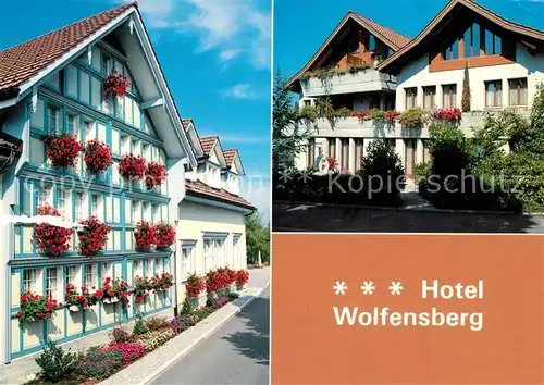 AK / Ansichtskarte Degersheim_SG Hotel Wolfensberg Blumenschmuck Degersheim SG