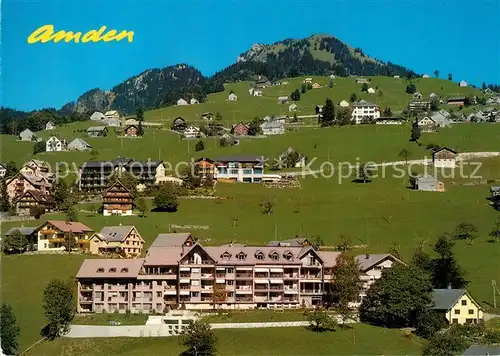 AK / Ansichtskarte Amden_SG Kurhaus Bergruh Baldegger Schwestern Fliegeraufnahme Amden_SG