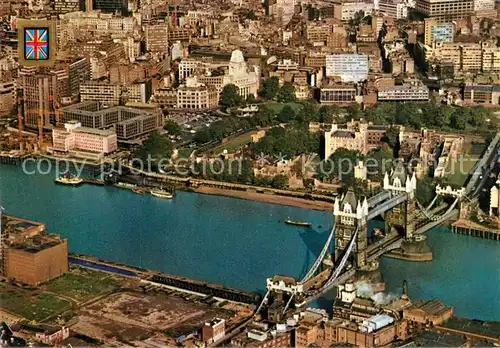 AK / Ansichtskarte London Tower Bridge by air London