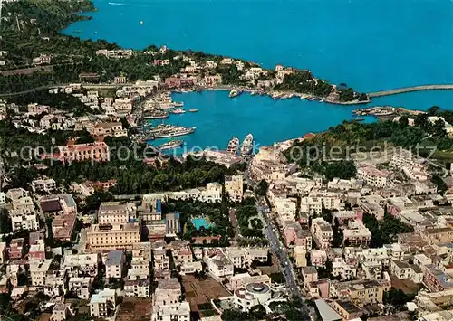 AK / Ansichtskarte Ischia Il porto dall aereo Ischia