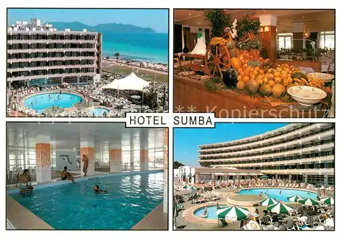 AK / Ansichtskarte Cala_Millor_Mallorca Hotel Sumba Swimming Pool Hallenbad Restaurant Buffet Cala_Millor_Mallorca