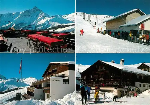 AK / Ansichtskarte Obertschappina_GR Berghaus Skihaus Obergmeind Berghotel Solaria Wintersportplatz Alpen Obertschappina GR