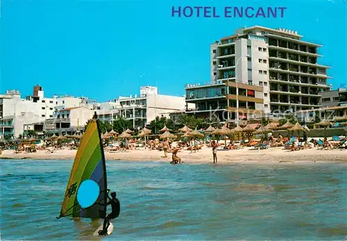 AK / Ansichtskarte Playa_de_Palma_Mallorca Hotel Encant Strand Windsurfen Playa_de_Palma_Mallorca