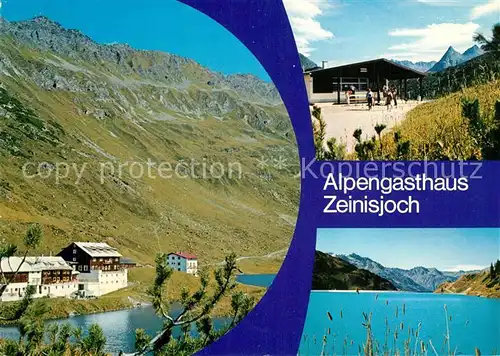 AK / Ansichtskarte Galtuer_Tirol Alpengasthaus Zeinisjoch Bergsee Alpenpanorama Galtuer Tirol