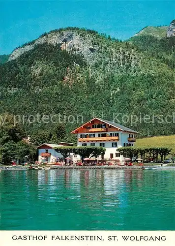 AK / Ansichtskarte St_Wolfgang_Salzkammergut Gasthof Pension Falkenstein am Wolfgangsee St_Wolfgang_Salzkammergut