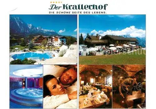 AK / Ansichtskarte Leogang Hotel Restaurant Krallerhof Swimming Pool Wellness Restaurant Leogang