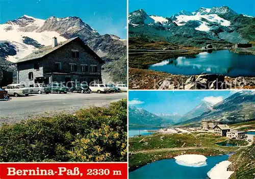 AK / Ansichtskarte Pontresina Berninapass Gasthaus Cambrena Kiosk Piz Cambrena Gletscher Bergsee Alpen Pontresina