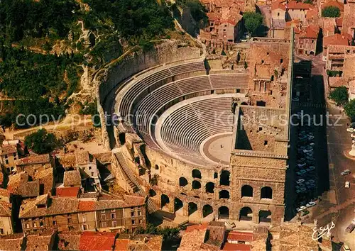 AK / Ansichtskarte Orange Le Theatre Antique Amphitheater Fliegeraufnahme Orange