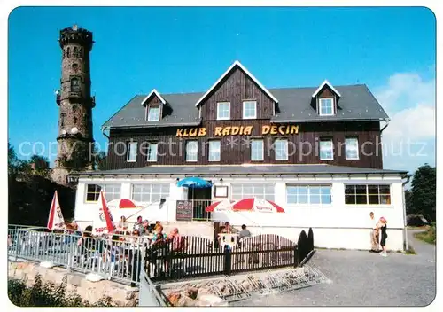 AK / Ansichtskarte Hohen_Schneeberg Restaurant am Aussichtsturm Hohen Schneeberg