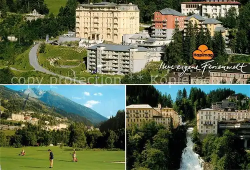 AK / Ansichtskarte Bad_Gastein Hotel Kaiserhof Wasserfall Golfplatz Bad_Gastein