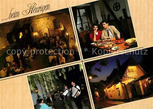 AK / Ansichtskarte Wien Wiener Heurige Gaststaette Restaurant Hausmusik Wien