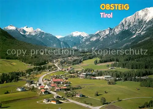 AK / Ansichtskarte Obsteig_Tirol Alpenpanorama Fliegeraufnahme Obsteig_Tirol