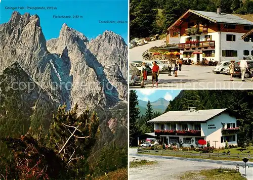AK / Ansichtskarte Kirchdorf_Tirol Gebirgspanorama Kaisergebirge Griesner Alm Pension Dornauer Kirchdorf Tirol