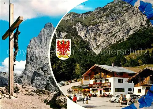AK / Ansichtskarte Kirchdorf_Tirol Stripsenjochkreuz Predigtstuhl Unterkunftshaus Griesner Alm  Kaisergebirge Kirchdorf Tirol