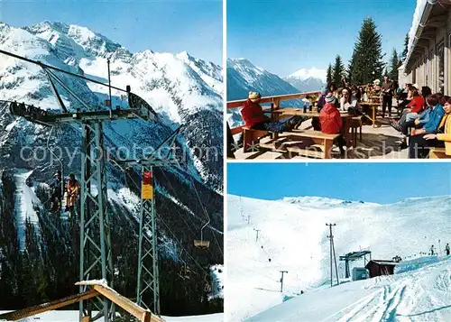 AK / Ansichtskarte Berguen_Bravuogn_GR Bergrestaurant Pros da Darlux Sesselbahn Skilift Piz Darlux Wintersportplatz Alpen Berguen_Bravuogn_GR