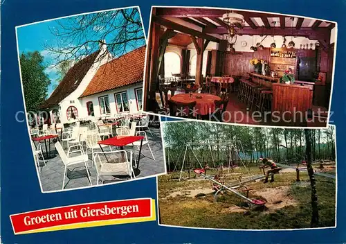AK / Ansichtskarte Giersbergen Herberg De Drie Linden Gaestehaus Pension Restaurant Kinderspielplatz 
