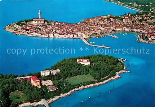 AK / Ansichtskarte Rovinj_Rovigno_Istrien Fliegeraufnahme 