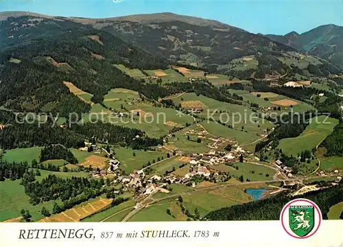 AK / Ansichtskarte Rettenegg mit Stuhleck oststeirisches Bergland Fliegeraufnahme Rettenegg