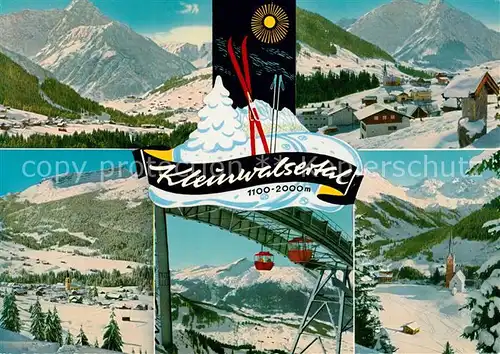 AK / Ansichtskarte Riezlern_Kleinwalsertal_Vorarlberg Hirschegg Mittelberg Kanzelwandbahn Winterpanorama Alpen Riezlern_Kleinwalsertal