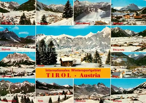 AK / Ansichtskarte Tirol_Region Wintersportgebiet der Region Tirol Region