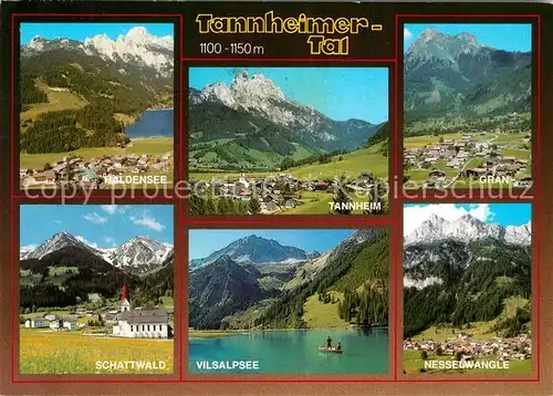 AK / Ansichtskarte Tannheim_Tirol Ferienparadies Tannheimer Tal Vilsalpsee Alpenpanorama Tannheim Tirol