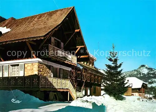 AK / Ansichtskarte Seytroux Home d Enfants L Echo des Montagnes en hiver Seytroux