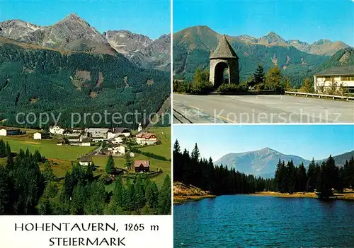 AK / Ansichtskarte Hohentauern Panorama Bergsee Alpen Hohentauern