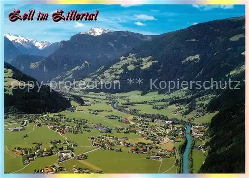 AK / Ansichtskarte Zell_Ziller_Tirol Fliegeraufnahme Zell_Ziller_Tirol