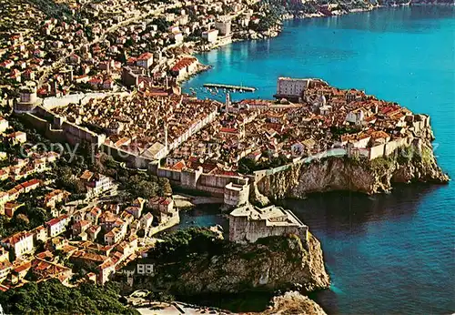 AK / Ansichtskarte Dubrovnik_Ragusa Fliegeraufnahme Dubrovnik Ragusa