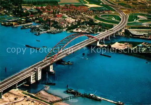 AK / Ansichtskarte Rotterdam Fliegeraufnahme Brienenoordbrugg Rotterdam