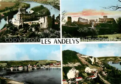 AK / Ansichtskarte Les_Andelys Vallee de la Seine Fliegeraufnahme Burgruine Les_Andelys