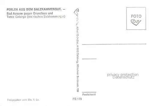 AK / Ansichtskarte Bad_Aussee_Steiermark Fliegeraufnahme gegen Grundlsee und Totes Gebirge Bad_Aussee_Steiermark
