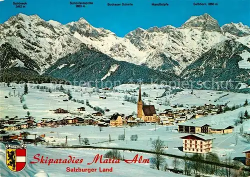 AK / Ansichtskarte Maria_Alm_Steinernen_Meer Skiparadies Maria_Alm_Steinernen_Meer