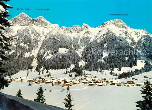 AK / Ansichtskarte Nesselwaengle_Tirol Rotflueh Gimpel  Koellenspitze Nesselwaengle_Tirol