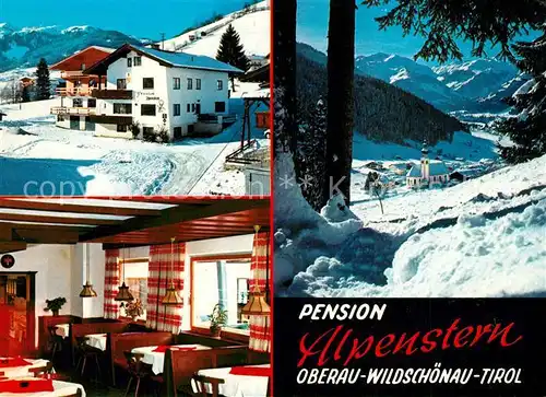 AK / Ansichtskarte Oberau_Wildschoenau_Tirol Pension Alpenstern  Oberau_Wildschoenau_Tirol