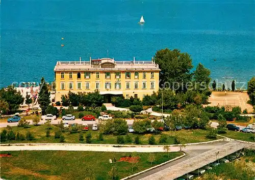 AK / Ansichtskarte Umag_Umago_Istrien Fliegeraufnahme Hotel Beograd Umag_Umago_Istrien