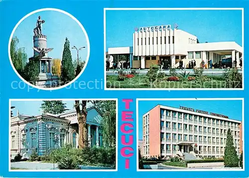 AK / Ansichtskarte Tecuci Denkmal Autogara Tecuci