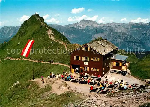 AK / Ansichtskarte Schruns_Vorarlberg Wormser Huette gege Rote Wand Schruns Vorarlberg