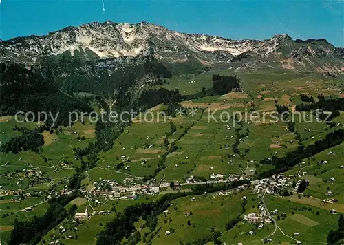 AK / Ansichtskarte Amden_SG Fliegeraufnahme mit Mattstock Amden_SG