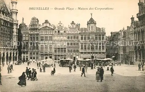 AK / Ansichtskarte Bruxelles_Bruessel Grande Place Maisons des Corporations Bruxelles_Bruessel