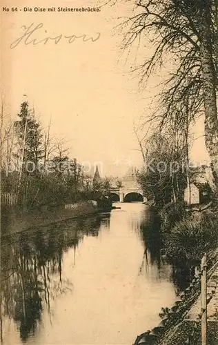 AK / Ansichtskarte Hirson Die Oise mit Steinerne Bruecke Hirson