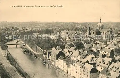 AK / Ansichtskarte Namur_Wallonie Citadelle Panorama vers la Cathedrale Namur Wallonie