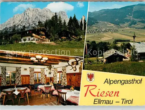 AK / Ansichtskarte Ellmau_Tirol Alpengasthof Riesen Ellmau Tirol